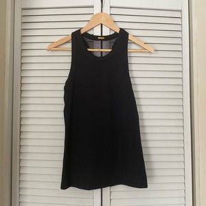 CLEO HARPER Black Mesh Tank